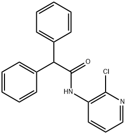 N-(2-chloro-3-pyridinyl)-2,2-diphenylacetamide 结构式