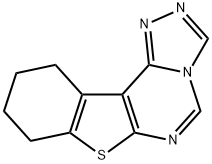 8,9,10,11-tetrahydro[1]benzothieno[3,2-e][1,2,4]triazolo[4,3-c]pyrimidine 结构式