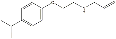 N-allyl-N-[2-(4-isopropylphenoxy)ethyl]amine 结构式