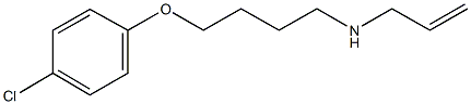 N-allyl-N-[4-(4-chlorophenoxy)butyl]amine 结构式