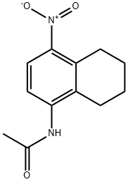 N-(4-硝基-5,6,7,8-四氢萘-1-基)乙酰胺 结构式