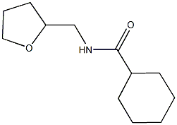 N-(tetrahydro-2-furanylmethyl)cyclohexanecarboxamide 结构式