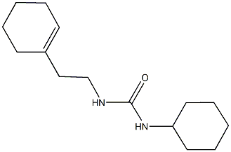 N-[2-(1-cyclohexen-1-yl)ethyl]-N'-cyclohexylurea 结构式