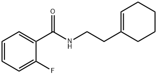 N-[2-(1-cyclohexen-1-yl)ethyl]-2-fluorobenzamide 结构式