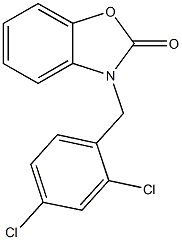 3-(2,4-dichlorobenzyl)-1,3-benzoxazol-2(3H)-one 结构式