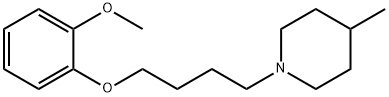 1-[4-(2-methoxyphenoxy)butyl]-4-methylpiperidine 结构式