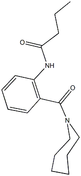 N-[2-(1-azepanylcarbonyl)phenyl]butanamide 结构式