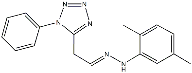 (1-phenyl-1H-tetraazol-5-yl)acetaldehyde (2,5-dimethylphenyl)hydrazone 结构式