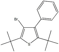 3-bromo-2,5-ditert-butyl-4-phenylthiophene 结构式