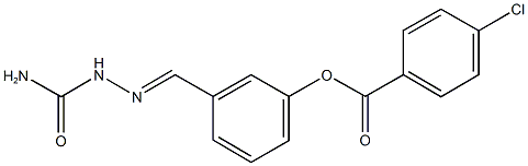 3-[2-(aminocarbonyl)carbohydrazonoyl]phenyl 4-chlorobenzoate 结构式