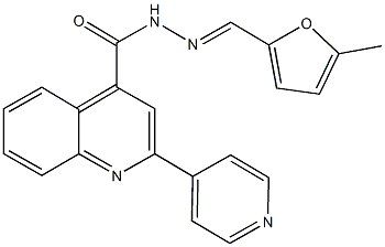 N'-[(5-methyl-2-furyl)methylene]-2-(4-pyridinyl)-4-quinolinecarbohydrazide 结构式