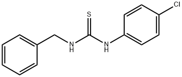 N-benzyl-N'-(4-chlorophenyl)thiourea 结构式