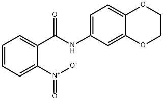 N-(2,3-dihydro-1,4-benzodioxin-6-yl)-2-nitrobenzamide 结构式