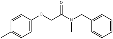 N-benzyl-N-methyl-2-(4-methylphenoxy)acetamide 结构式