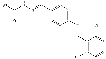 4-[(2,6-dichlorobenzyl)oxy]benzaldehyde semicarbazone 结构式