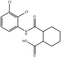 2-[(2,3-dichloroanilino)carbonyl]cyclohexanecarboxylic acid 结构式