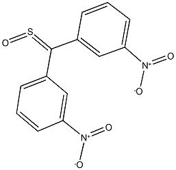 1-nitro-3-[(3-nitrophenyl)(sulfinyl)methyl]benzene 结构式