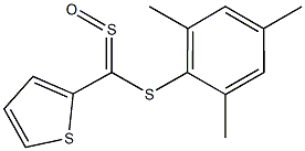 2-[(mesitylsulfanyl)(sulfinyl)methyl]thiophene 结构式