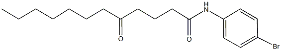 N-(4-bromophenyl)-5-oxododecanamide 结构式