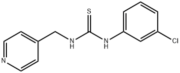 N-(3-chlorophenyl)-N'-(4-pyridinylmethyl)thiourea 结构式