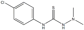 N-(4-chlorophenyl)-2,2-dimethylhydrazinecarbothioamide 结构式