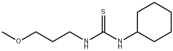 N-cyclohexyl-N'-(3-methoxypropyl)thiourea 结构式