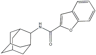 N-(2-adamantyl)-1-benzofuran-2-carboxamide 结构式