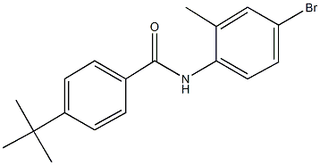 N-(4-bromo-2-methylphenyl)-4-tert-butylbenzamide 结构式