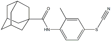 4-[(1-adamantylcarbonyl)amino]-3-methylphenyl thiocyanate 结构式