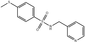 4-(methylsulfanyl)-N-(3-pyridinylmethyl)benzenesulfonamide 结构式