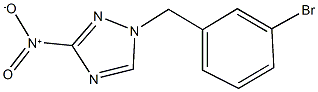 1-[(3-bromophenyl)methyl]-3-nitro-1H-1,2,4-triazole 结构式