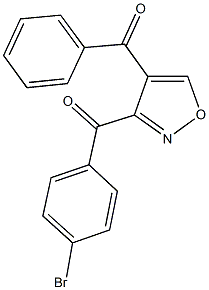 [3-(4-bromobenzoyl)-4-isoxazolyl](phenyl)methanone 结构式