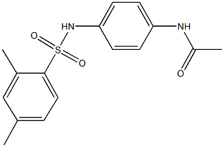 N-(4-{[(2,4-dimethylphenyl)sulfonyl]amino}phenyl)acetamide 结构式