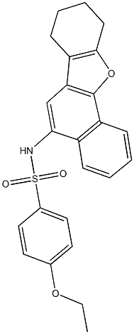 4-ethoxy-N-(7,8,9,10-tetrahydronaphtho[1,2-b][1]benzofuran-5-yl)benzenesulfonamide 结构式