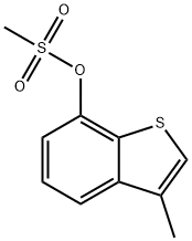 3-methyl-1-benzothien-7-yl methanesulfonate 结构式