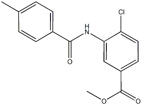 methyl 4-chloro-3-[(4-methylbenzoyl)amino]benzoate 结构式
