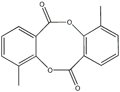 4,10-dimethyl-6H,12H-dibenzo[b,f][1,5]dioxocine-6,12-dione 结构式