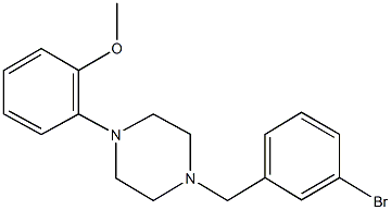 1-(3-bromobenzyl)-4-(2-methoxyphenyl)piperazine 结构式