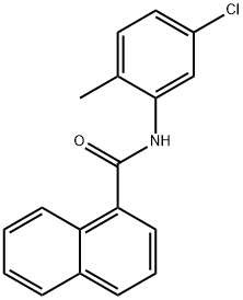 N-(5-chloro-2-methylphenyl)-1-naphthamide 结构式