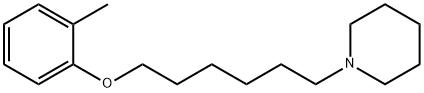 2-methylphenyl 6-(1-piperidinyl)hexyl ether 结构式