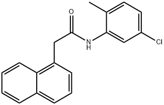 N-(5-chloro-2-methylphenyl)-2-(1-naphthyl)acetamide 结构式