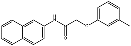 2-(3-methylphenoxy)-N-(2-naphthyl)acetamide 结构式