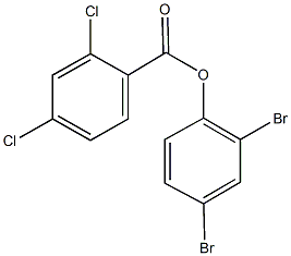 2,4-dibromophenyl 2,4-dichlorobenzoate 结构式