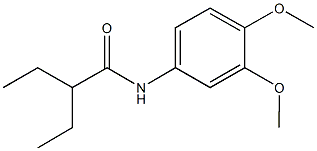 N-(3,4-dimethoxyphenyl)-2-ethylbutanamide 结构式