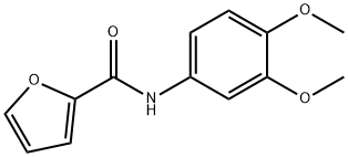 N-[3,4-bis(methyloxy)phenyl]furan-2-carboxamide 结构式