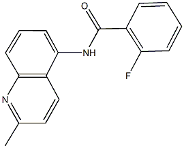 2-fluoro-N-(2-methyl-5-quinolinyl)benzamide 结构式