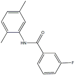 N-(2,5-dimethylphenyl)-3-fluorobenzamide 结构式