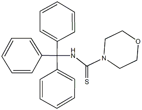 N-trityl-4-morpholinecarbothioamide 结构式