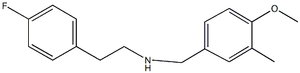 2-(4-fluorophenyl)-N-{[3-methyl-4-(methyloxy)phenyl]methyl}ethanamine 结构式