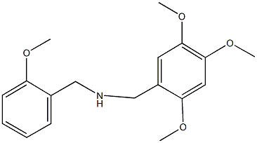 N-(2-methoxybenzyl)(2,4,5-trimethoxyphenyl)methanamine 结构式